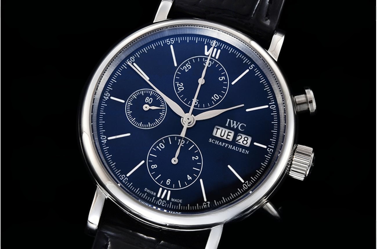 IWC - Portofino Chrono IW391023 SS/LE Blue TWF Asia 7750