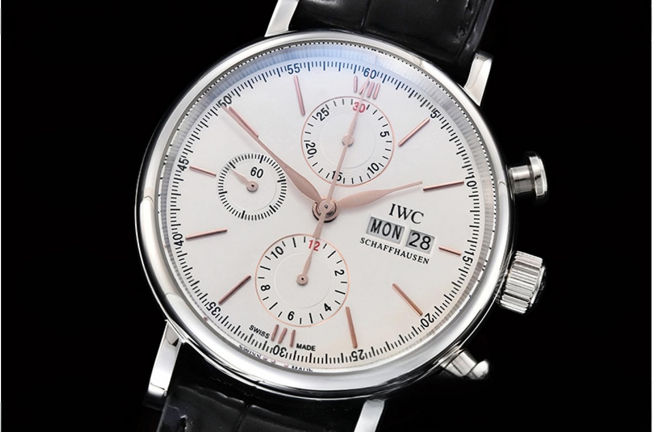 IWC - Portofino Chrono IW391031 SS/LE White/RG TWF A7750
