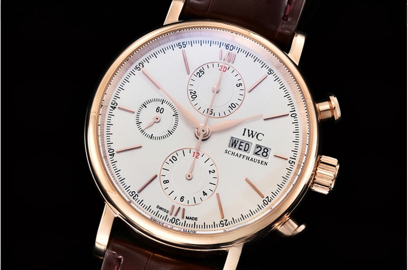 IWC - Portofino Chrono IW391020 RG/LE White/RG TWF A7750