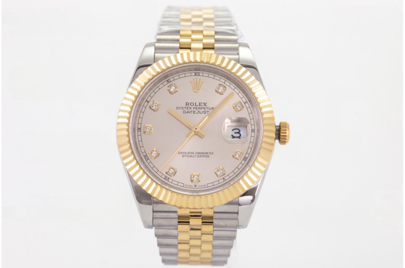 Rolex - DJ2 41mm Jub Flt 904L Wrp YG/SS SilvWht/Di GMF A3235
