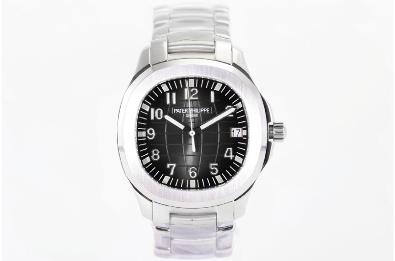 Patek Philippe - Aquanaut Ref.5167 SS/SS Black/Num 3KF 1:1 Asia 324