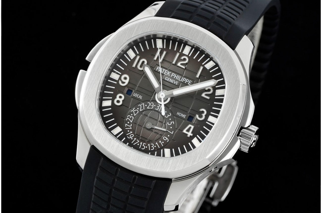 Aquanaut Travel Time 5164A 41mm SS/RU Black ZF V2 A324