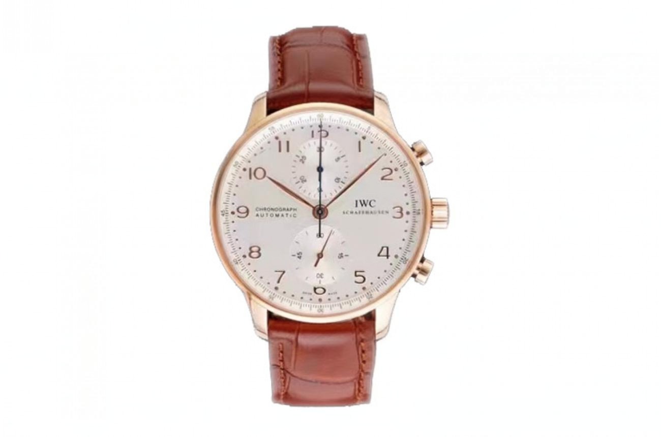 IWC - Portuguese Chrono RG/LE White RG Num AZF V2 A79350 Mod