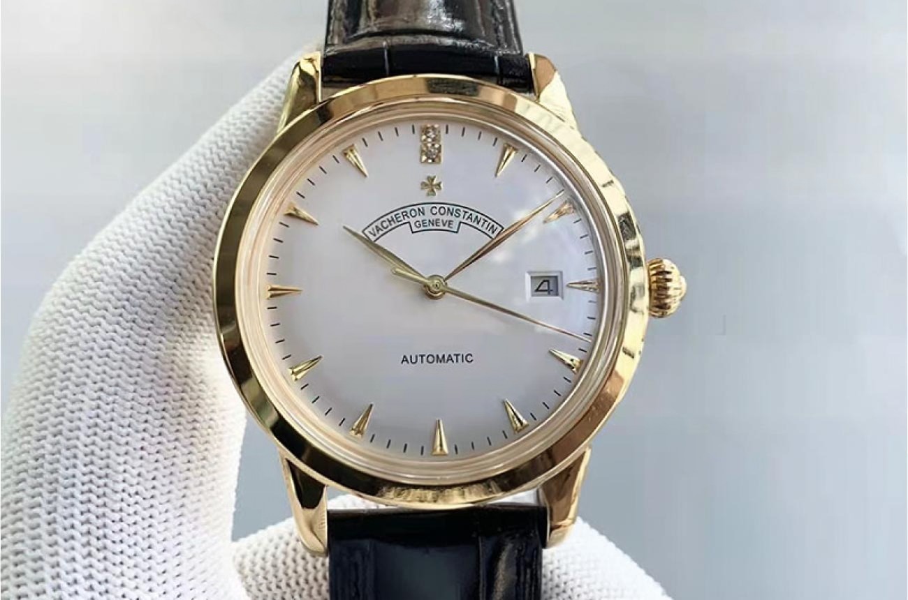 Vacheron Constantin - Patrimony YG/LE White/Stk TWF MY9015