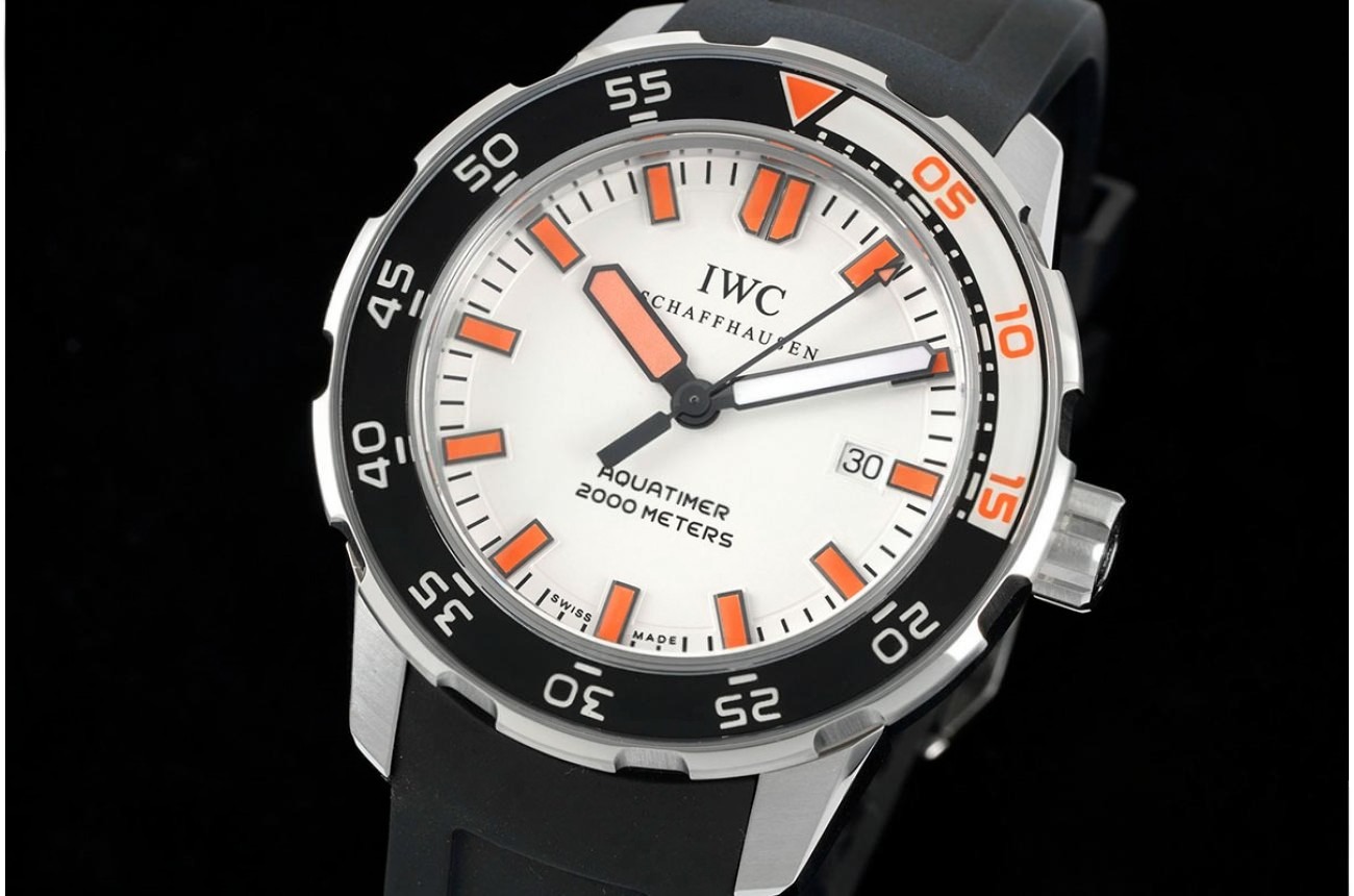 Aquatimer IW356807 44mm  Wht/Org Dial SS/RU JVSF A2892