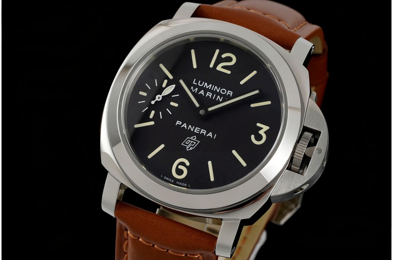 PAM005 Luminor 44mm Black Dial SS/LE HWF A6497
