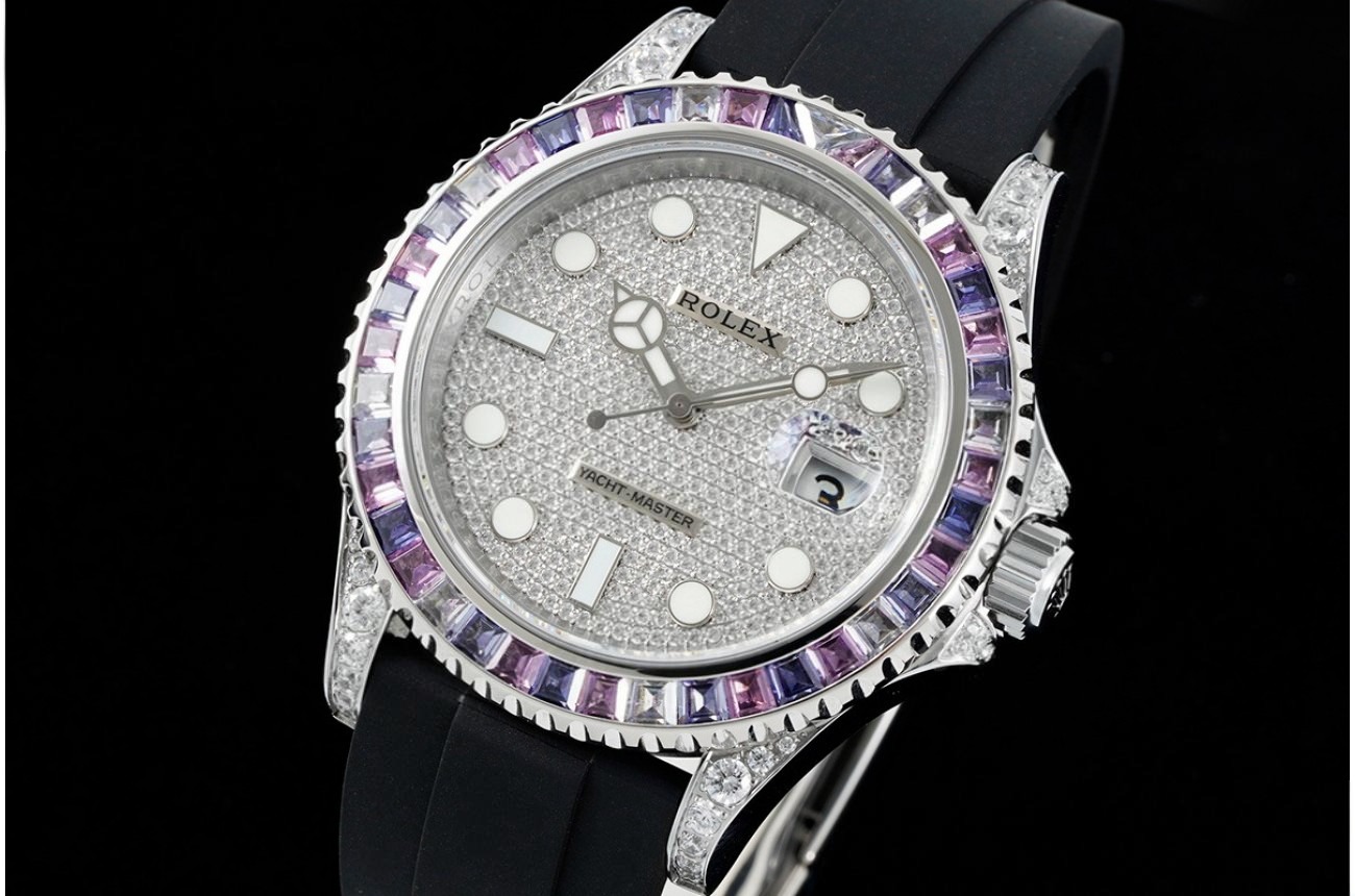 Yacht-Master 42mm SS/RU Full Diamonds Dial 904L JVSF VR3235