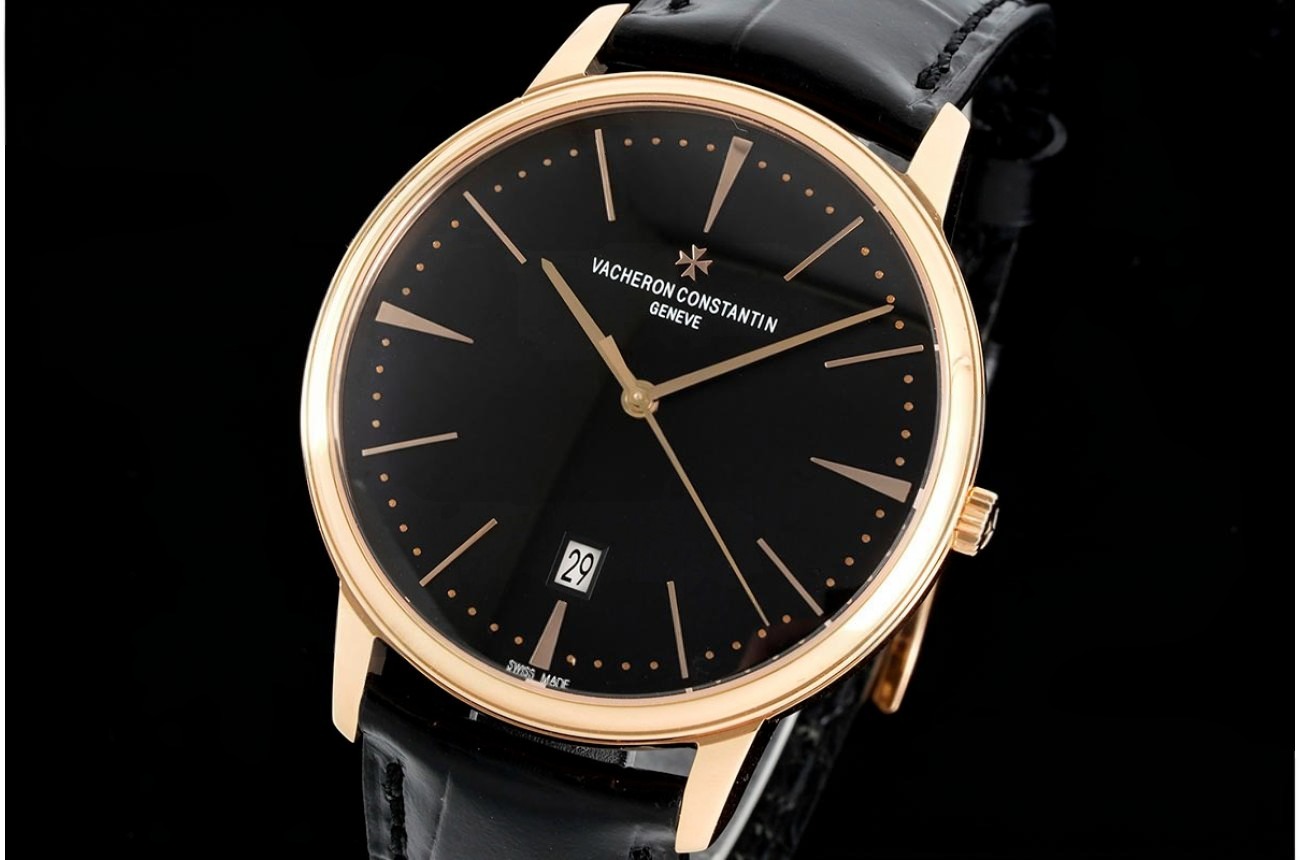 Patrimony Date RG/LE Black/Stk PPF MY9015