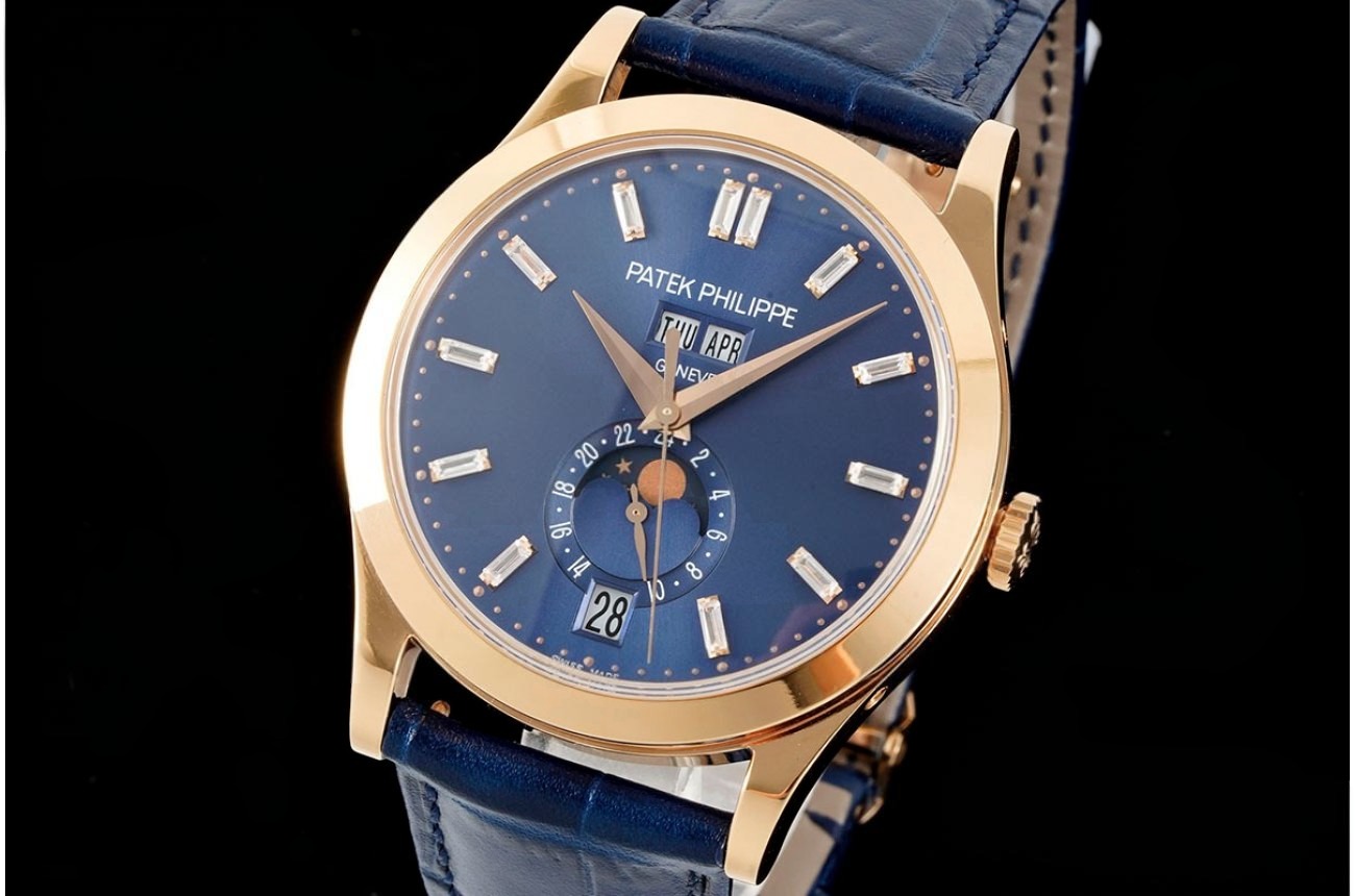 Annual Calendar Moonphase 5396 RG/LE Blue Dial ZF A324