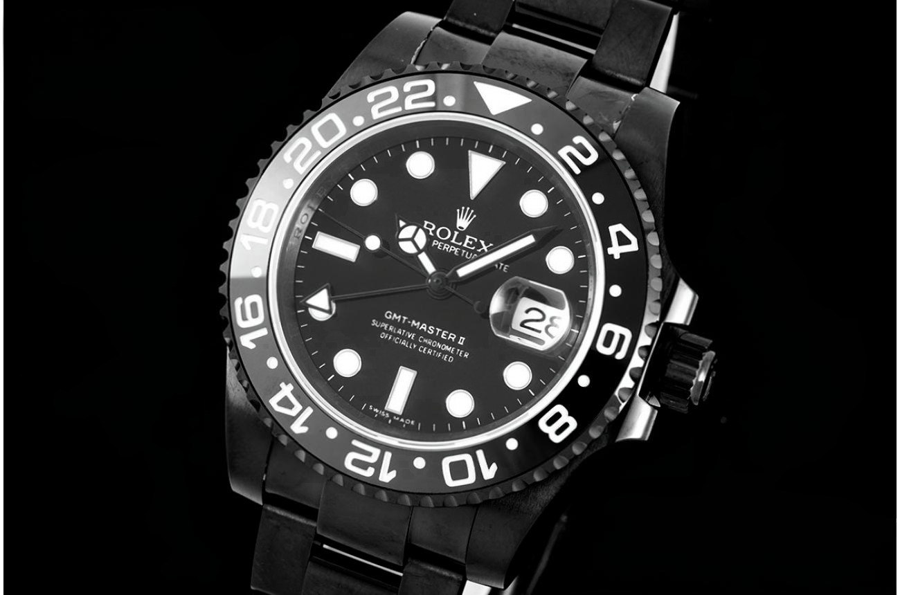 GMT Master II Oreo PVD Black Ceramic Bezel Blk/Dot VRF V2 VR3186 CHS