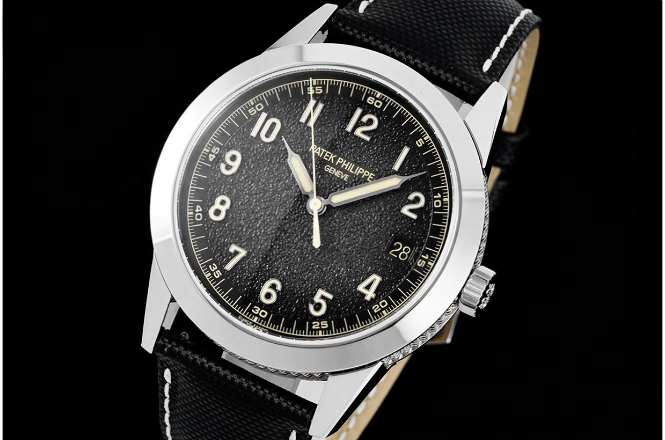Calatrava 5226 40mm SS/LE Black/Num PPF A330SC