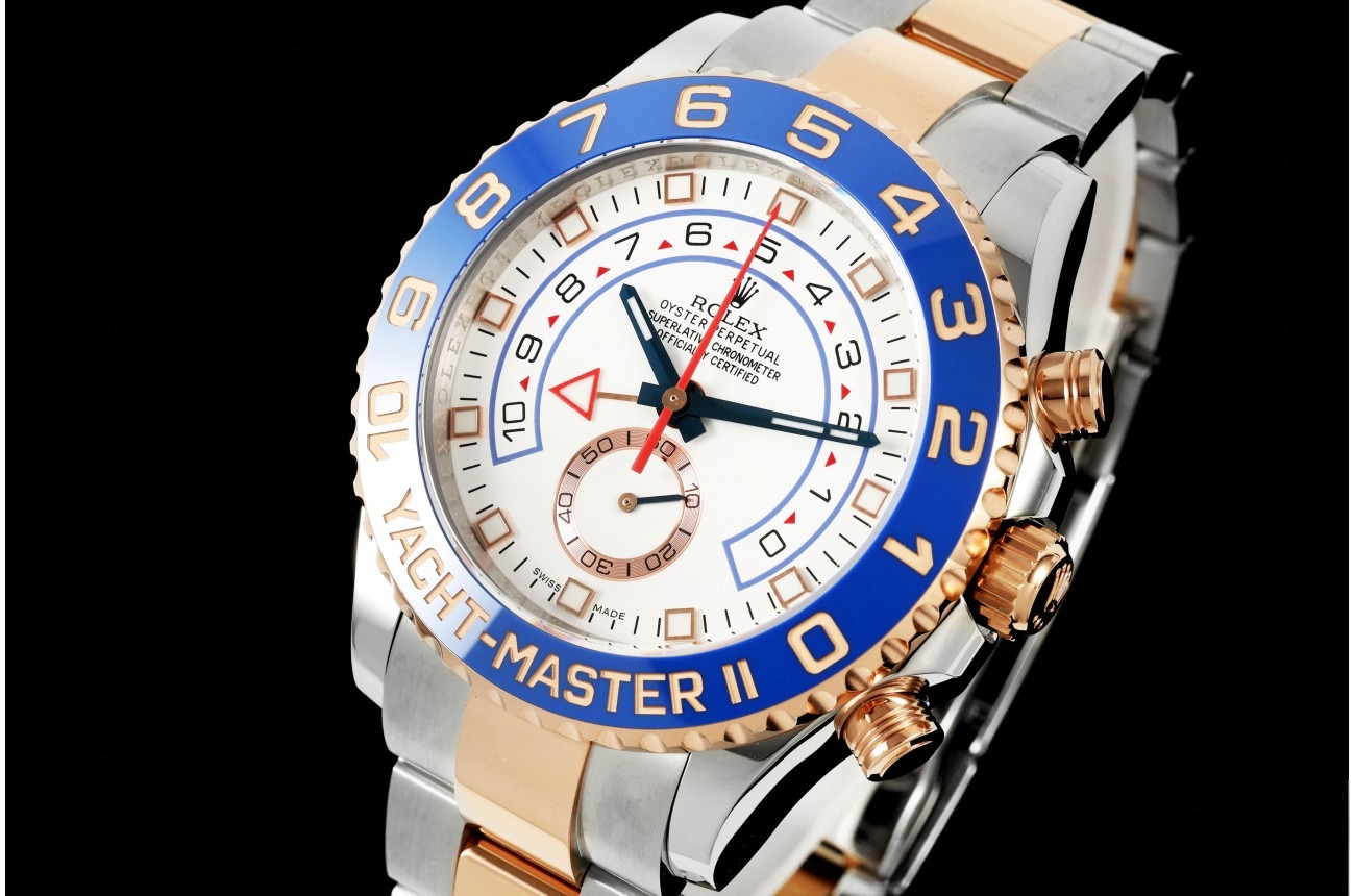 Yacht-Master II 116681 44mm RG/SS White/Num KF V2 A7750