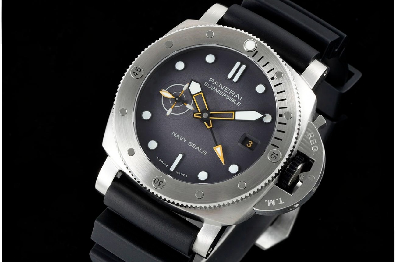 Submersible PAM1323 44mm SS/RU Grey Dial VSF P9011