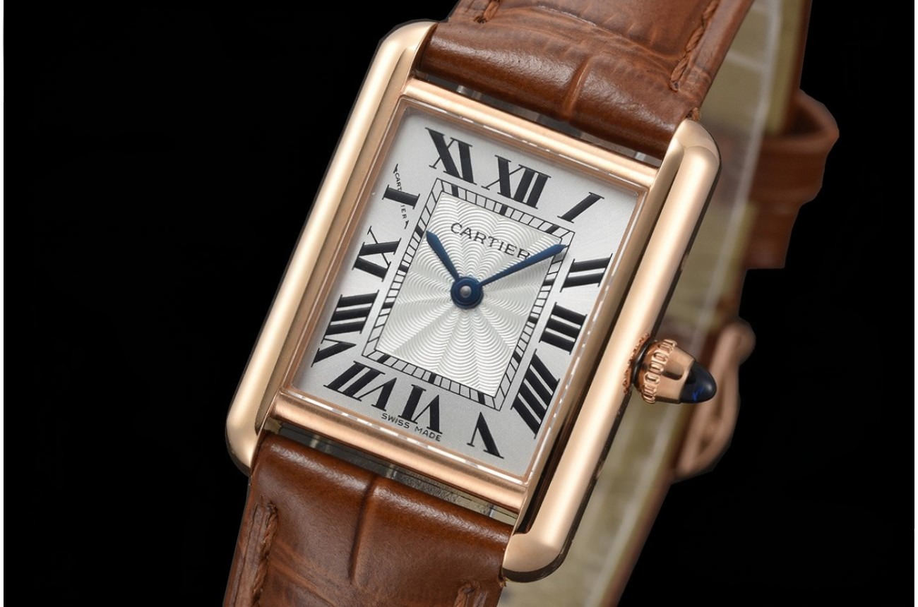 Tank Louis 22mm RG/LE Silver Dial AF Quartz
