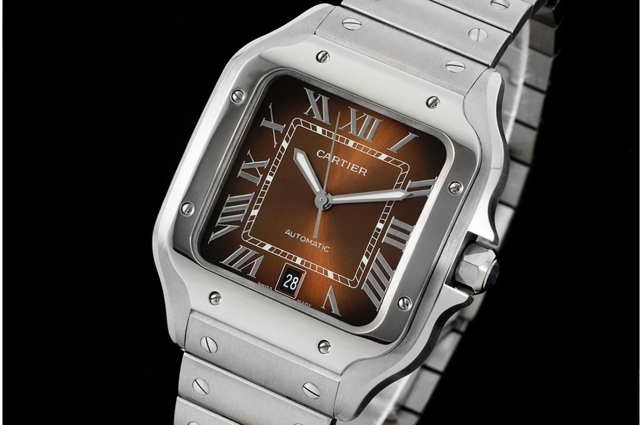 Santos De Cartier 40mm SS/SS Brown Dial BVF A9015