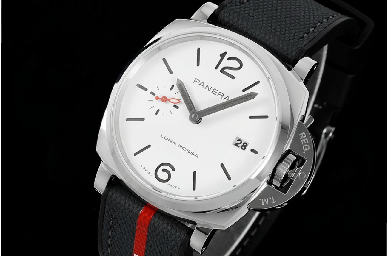 Luminor Due PAM1381 Luna Rossa 42mm SS/RU White Dial VSF P900