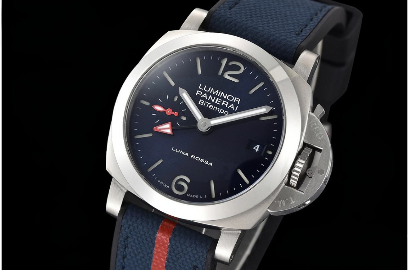 Luminor PAM1404 Bitempo GMT 40mm SS/NY Blue Dial VSF P900