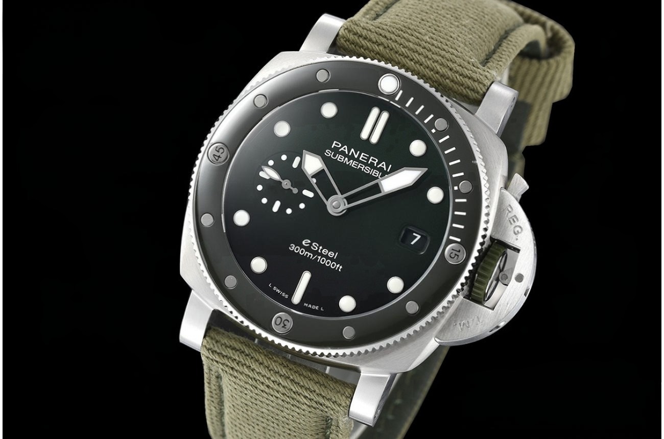 Submersible PAM1287 44MM SS/NY Green Dial VSF P900