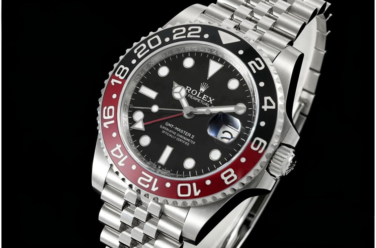 GMT Master II Blaken 40mm Jub Blk/Red SS/SS Black Dial ARF DD3285