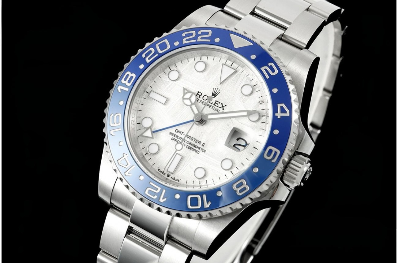 GMT Master II Blaken Oys 40mm Blk/Red SS/SS Meteorite Dial ARF DD3285
