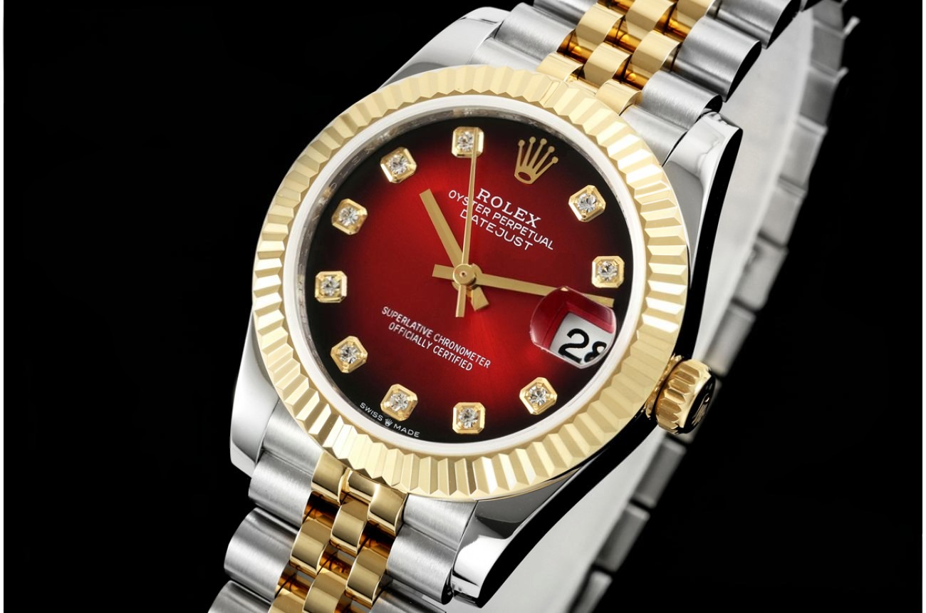 Datejust 278273 31mm Jub SS/YG Red/Dia GMF A2824