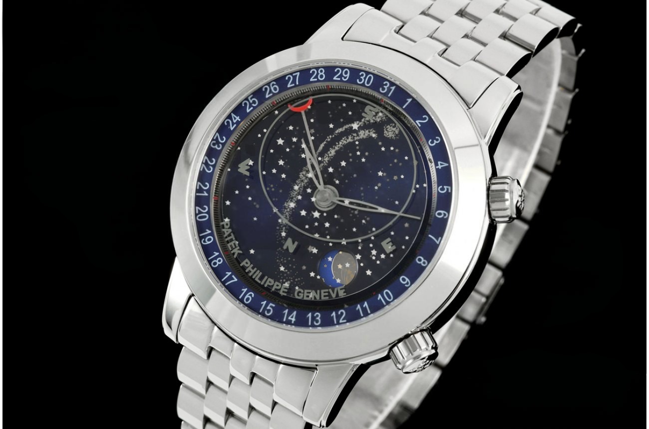 Celestial Sky Moon 6102P 43mm SS/SS Blue Dial BLS A240