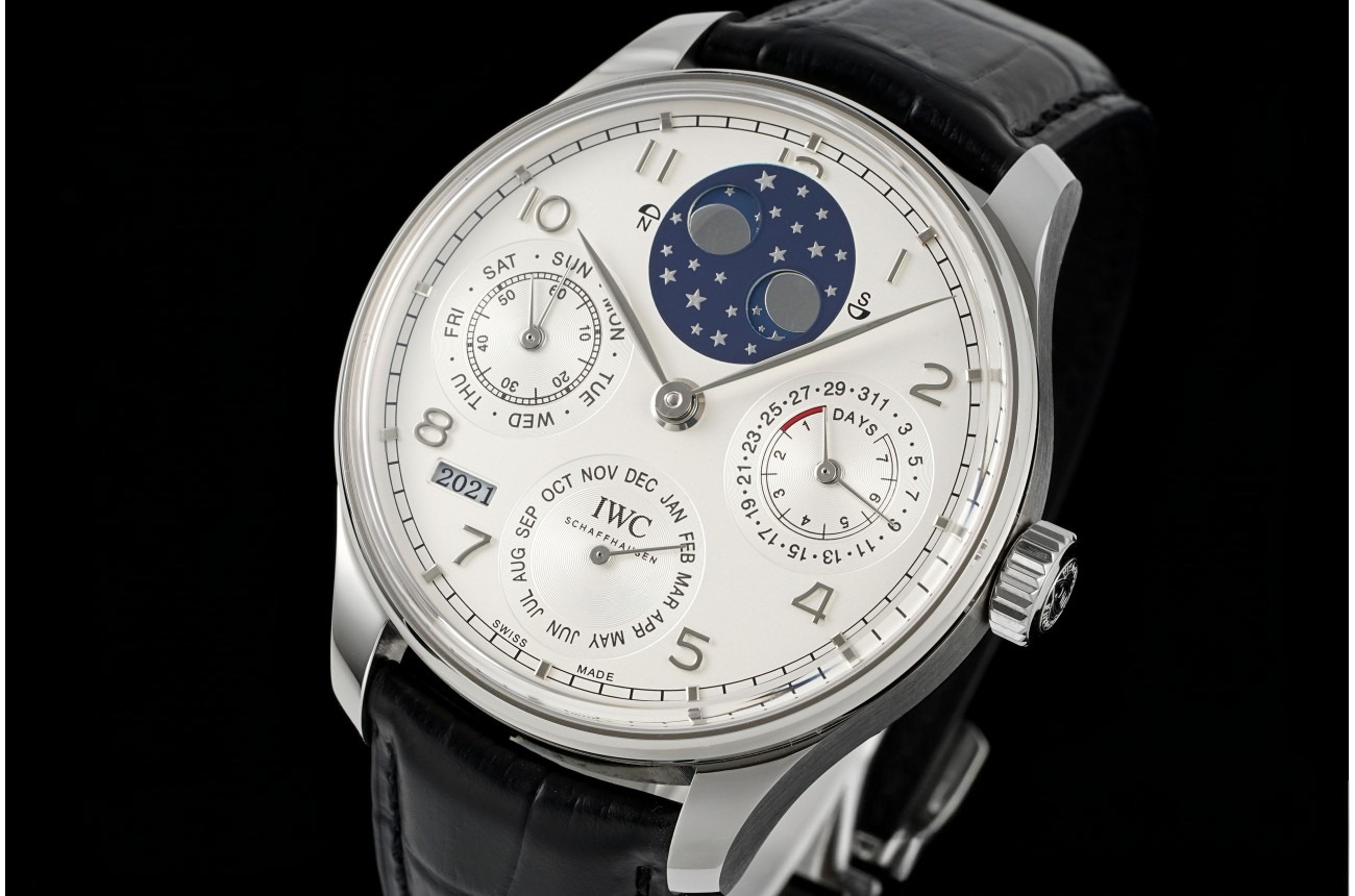 Portugieser Perpetual Calendar 5034 44mm SS/LE White/Num APSF A52615