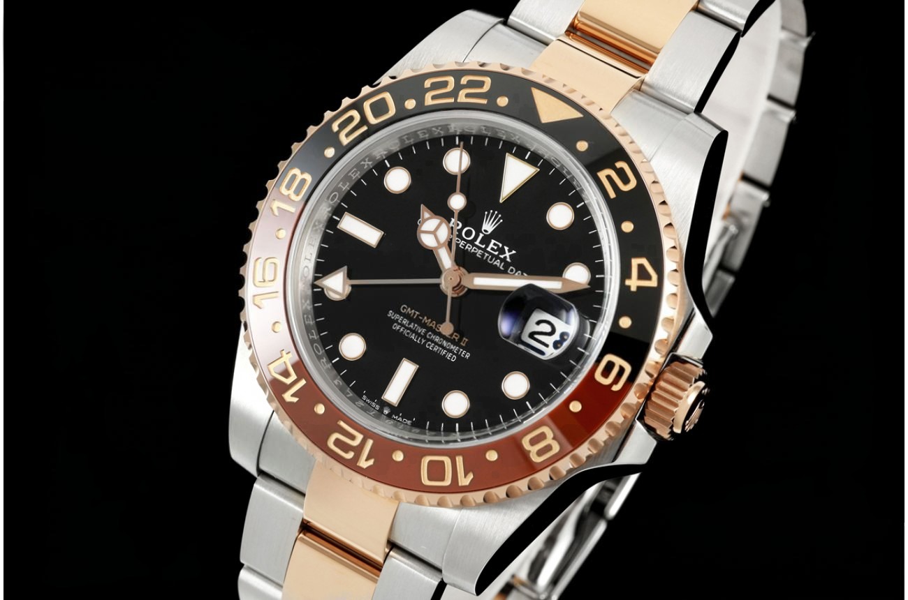 GMT Master II 126711 CHNR Rootbeer Oys 40mm SS/RG Black Dial SEEKF DD3285