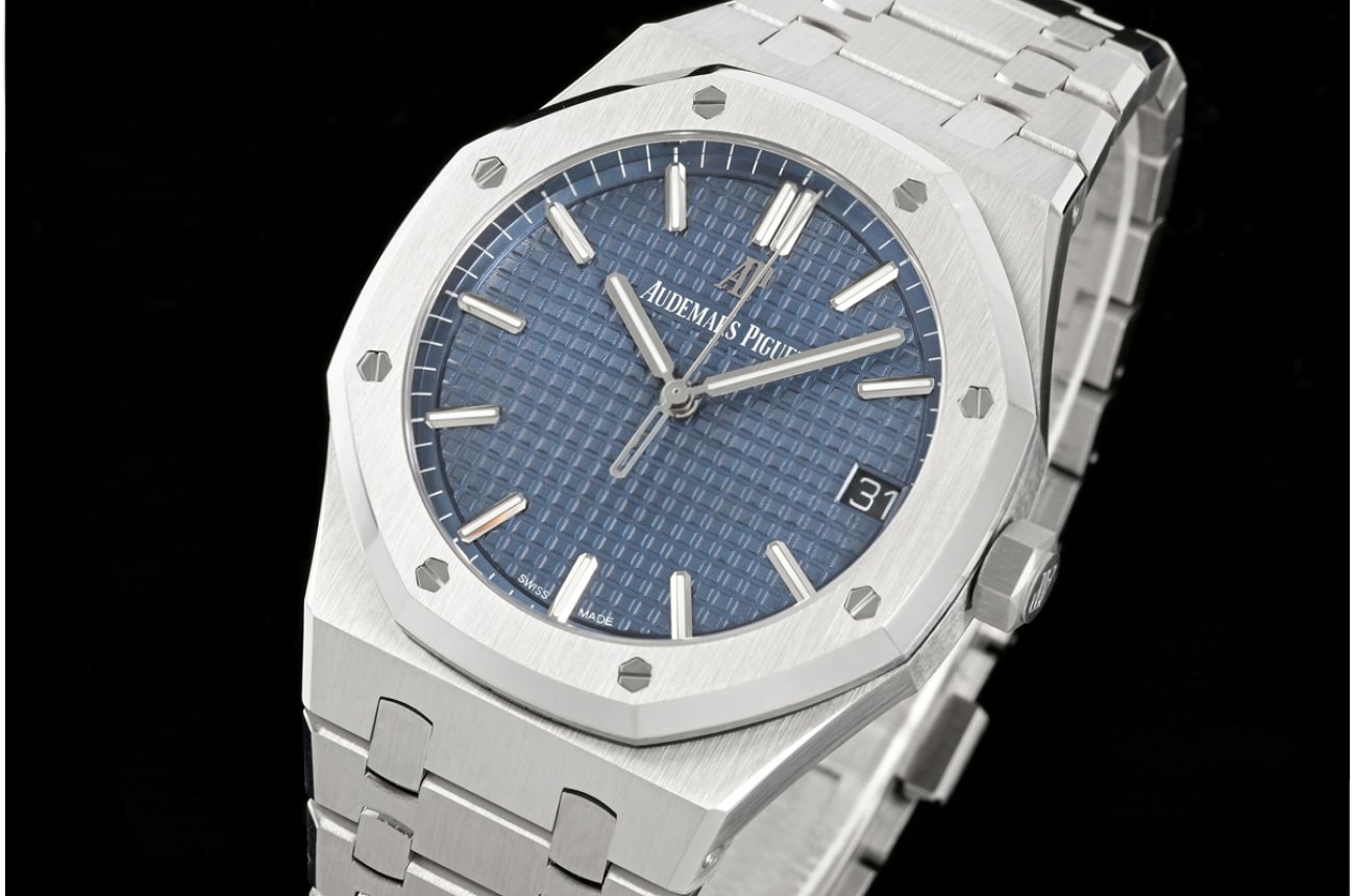 Royal Oak 41mm 15500 SS/SS Blue/Stk ZF SA4302 Super Clone (Free Sprung)
