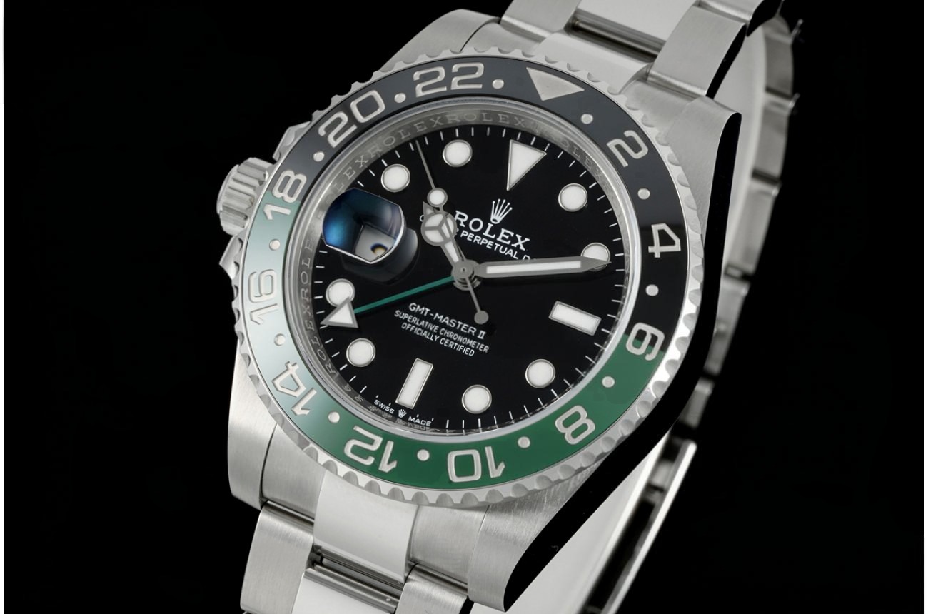 GMT Master II 126720 Sprite Oys 40mm SS/SS Black Dial RICHF V2 JH3285 (Free Sprung)