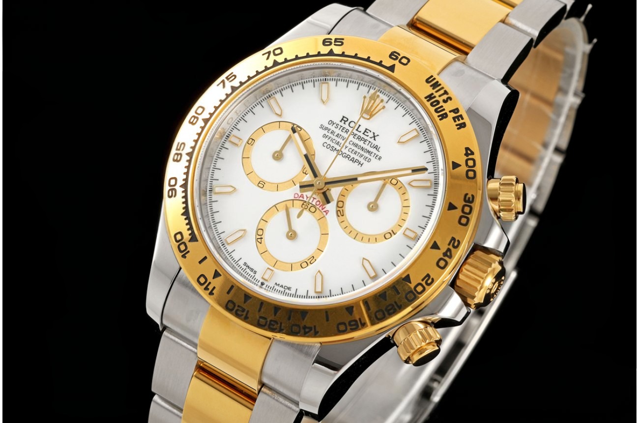 Daytona 126503 40mm SS/YG White/Stk RWF JH4131 (Weighted Approx.166g) (Free Sprung)