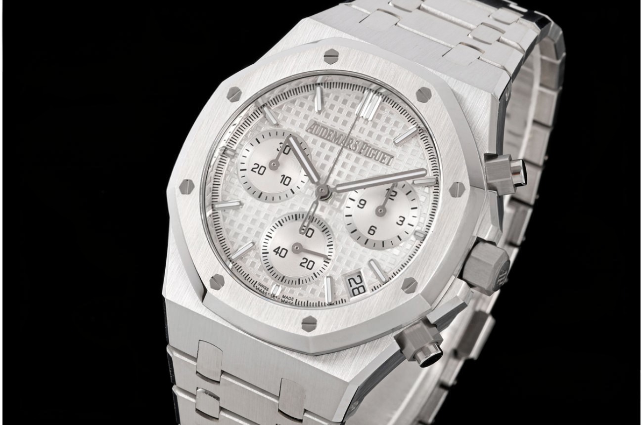 Royal Oak Chrono 26240ST 41mm SS/SS White Dial ZF V2 SH4401 (Free Sprung)