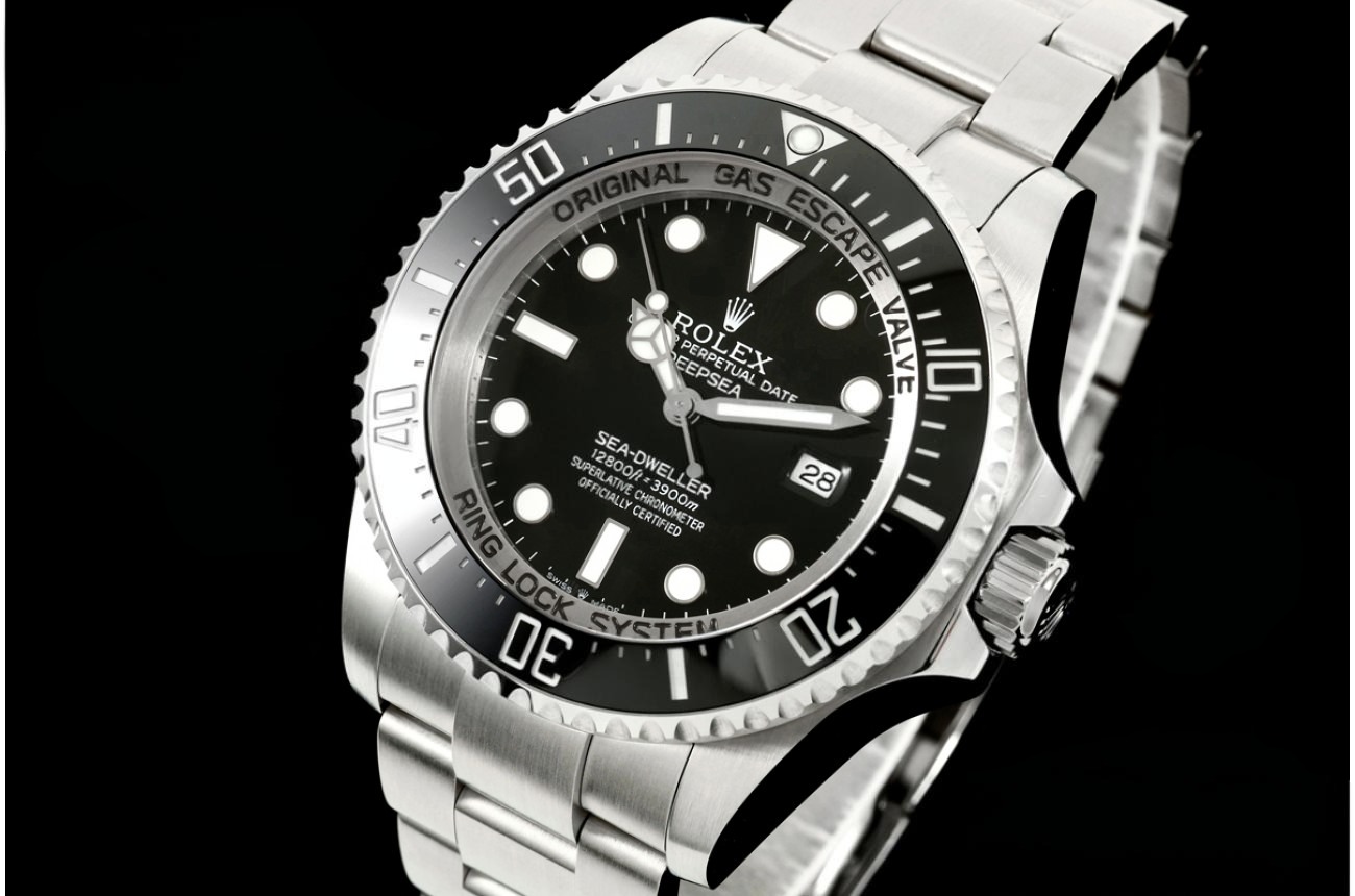 DeepSea dweller 126660 44mm SS/SS Black Dial QF JH3235 (Free Sprung)