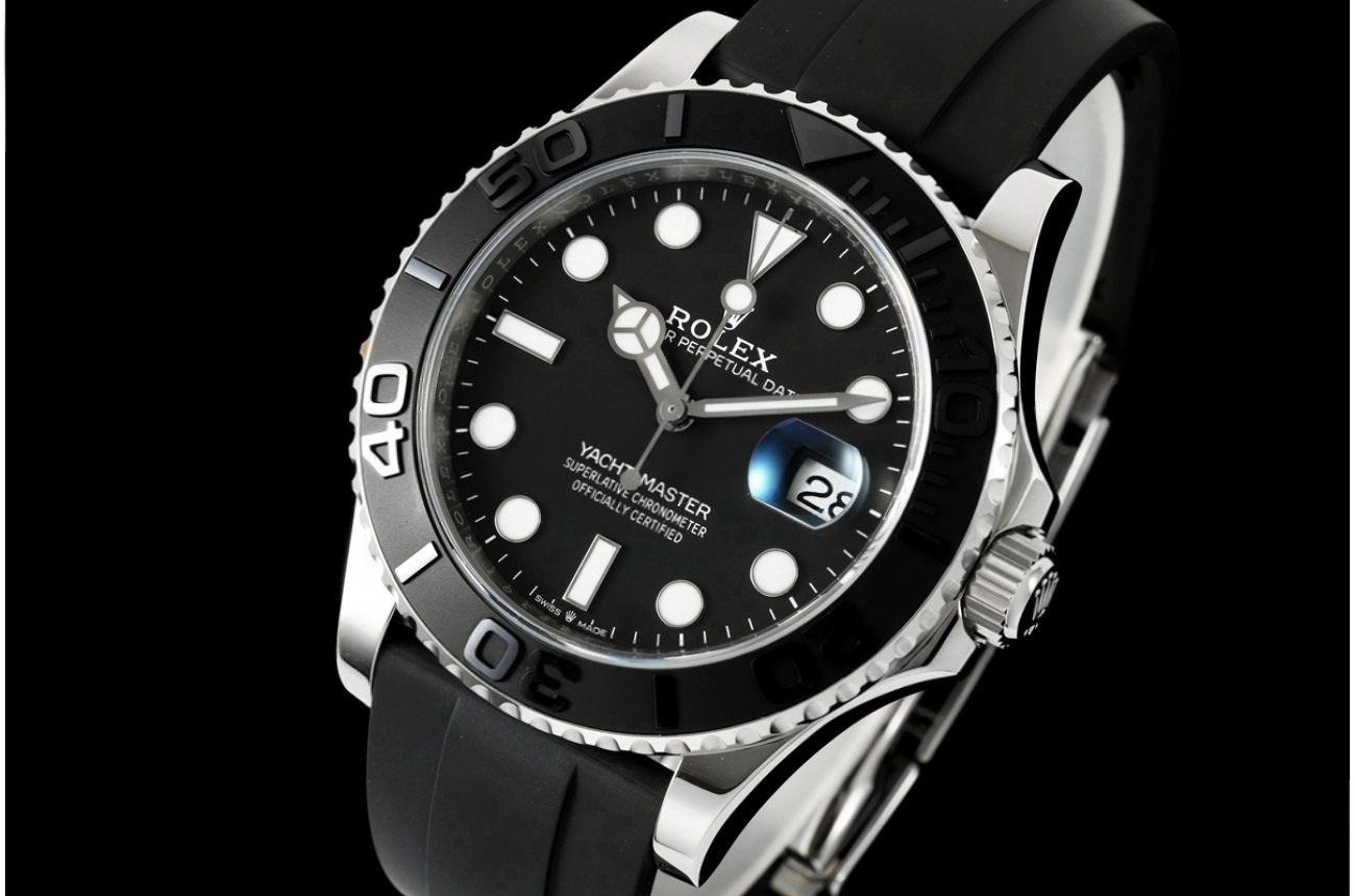 Yacht-Master 226659 42mm SS/RU Black/Dot WF JH3235 (Weighted Approx.179g) (Free Sprung)