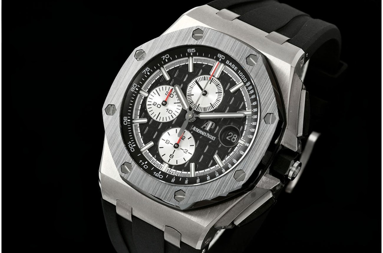 Royal Oak Offshore 26400SO 44mm SS/RU Black Dial JF A3126