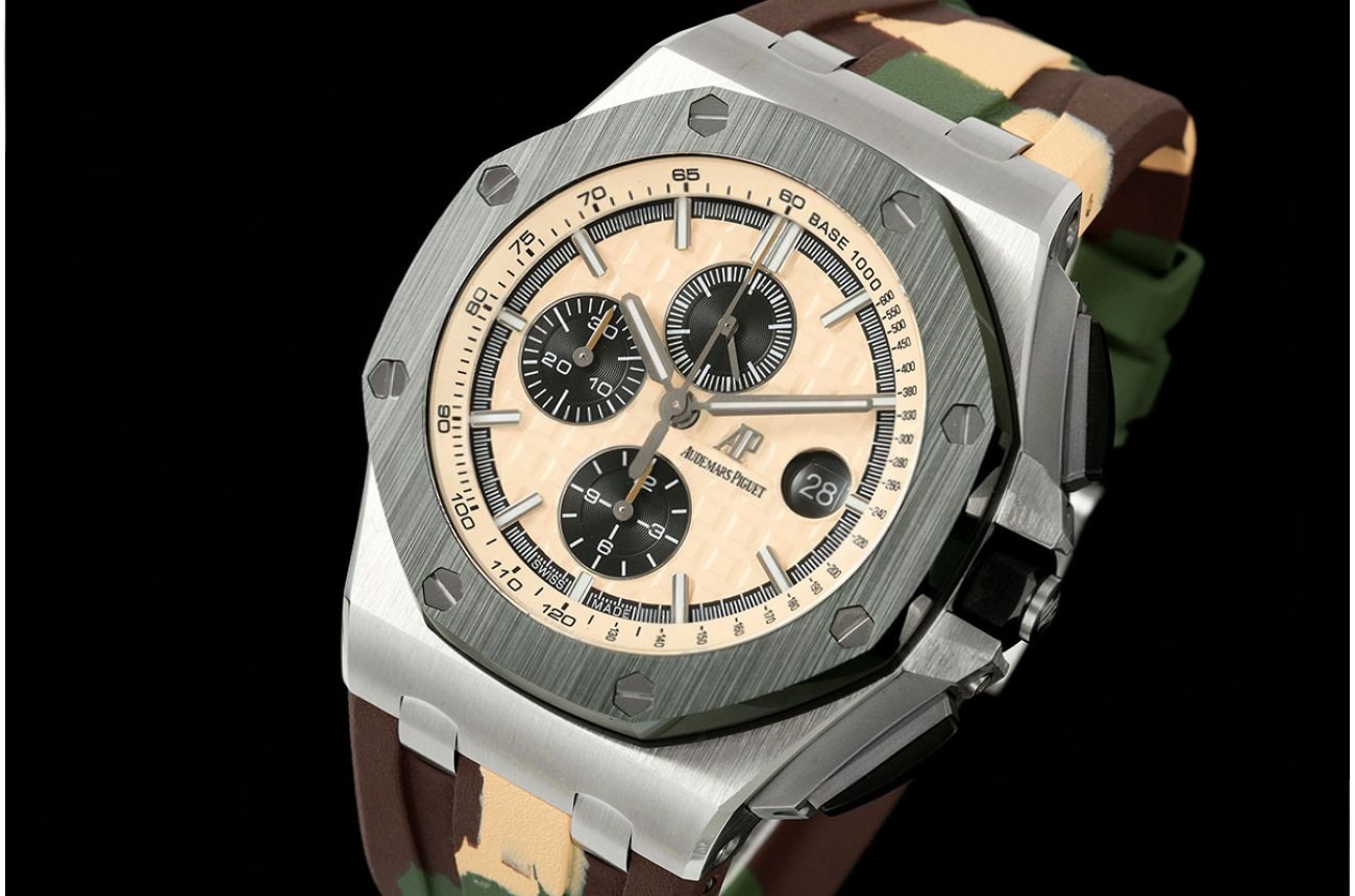 Royal Oak Offshore 26400SO 44mm SS/RU Brown Dial JF A3126