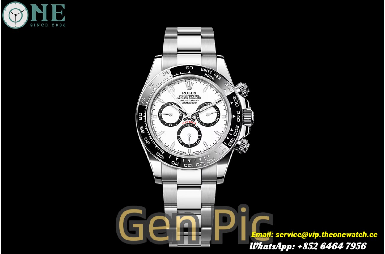 Daytona 126500 40mm SS/SS White/Stk RWF JH4131 (Free Sprung)