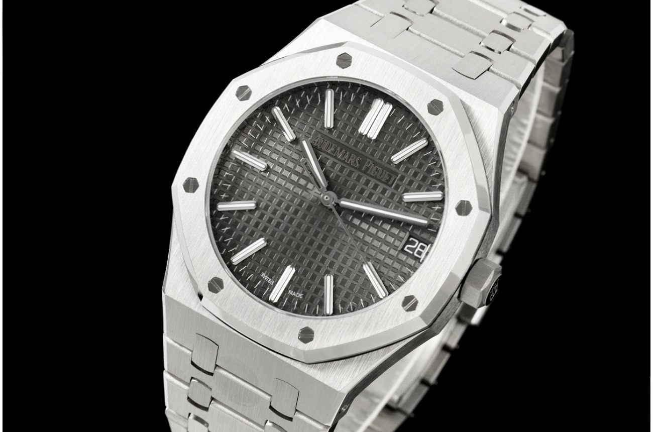 Royal Oak 41mm 15510 SS/SS Grey/Stk OCTA SA4302 (Free Sprung)