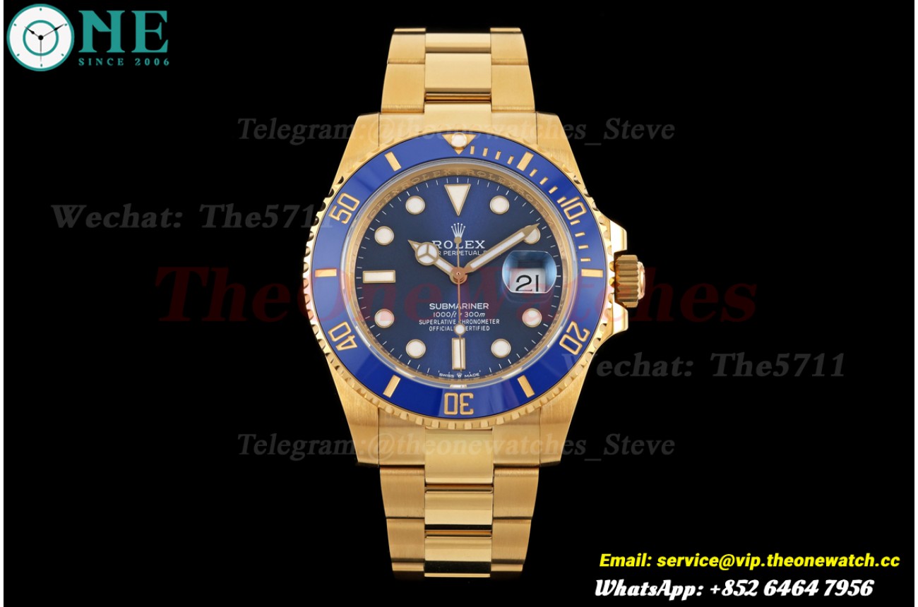 Submariner 126618LB 41mm YG/YG Blue Dial RCF VR3235 (Weighted Approx.227g)