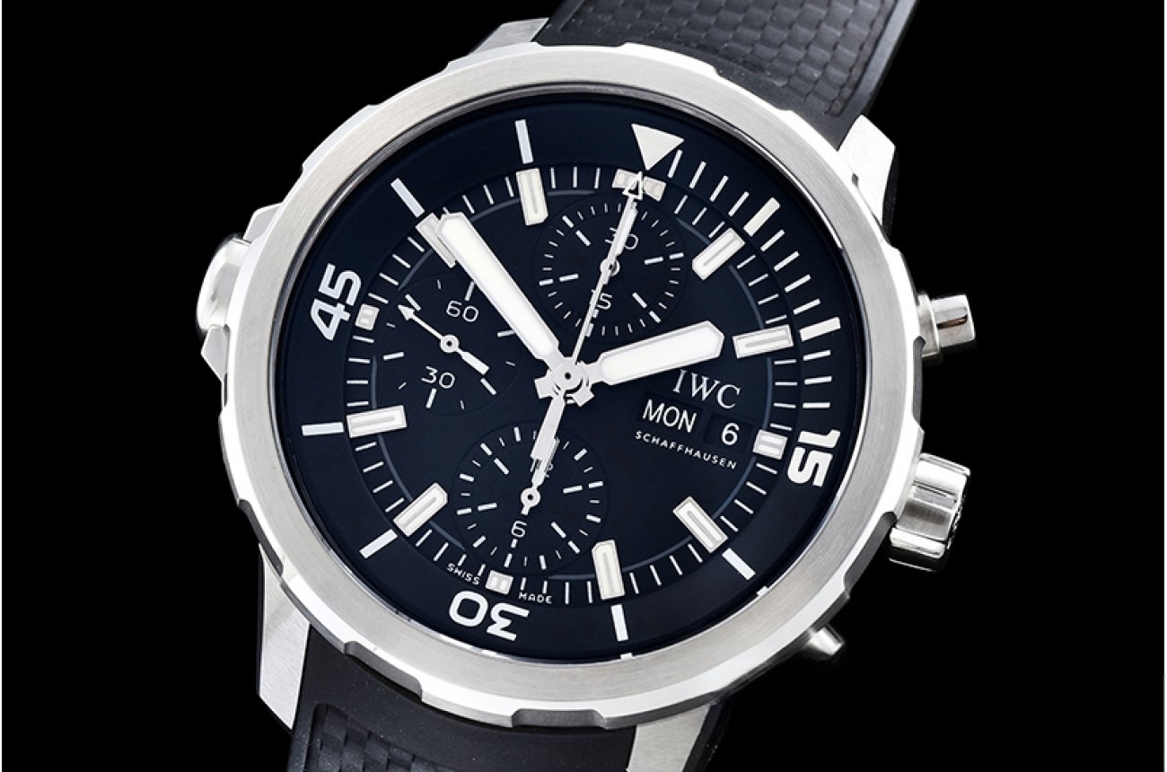 IWC - AquaTimer Chronograph SS/RU Black V6F Asia 7750